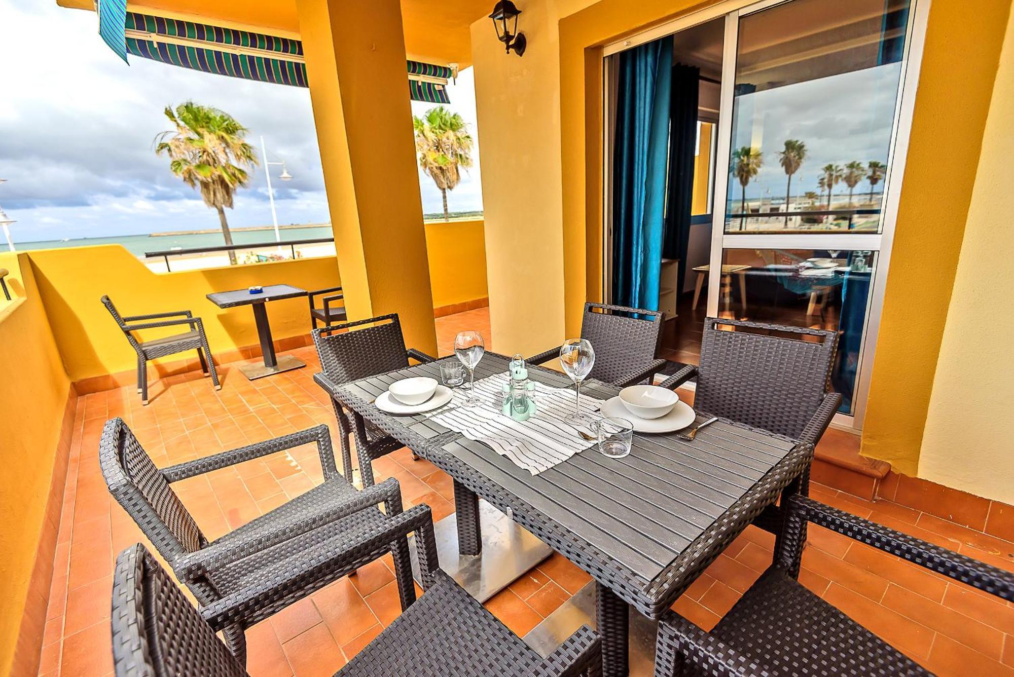 Beachfront Duplex 1ª Linea & Terraces Oceanfront เอลปูแอร์โต เด ซานตามาริอา ภายนอก รูปภาพ