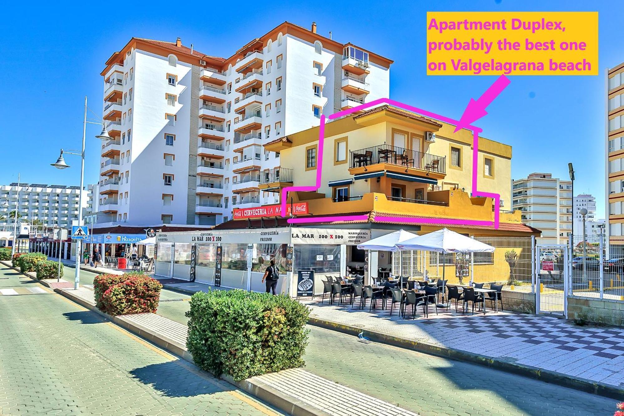 Beachfront Duplex 1ª Linea & Terraces Oceanfront เอลปูแอร์โต เด ซานตามาริอา ภายนอก รูปภาพ