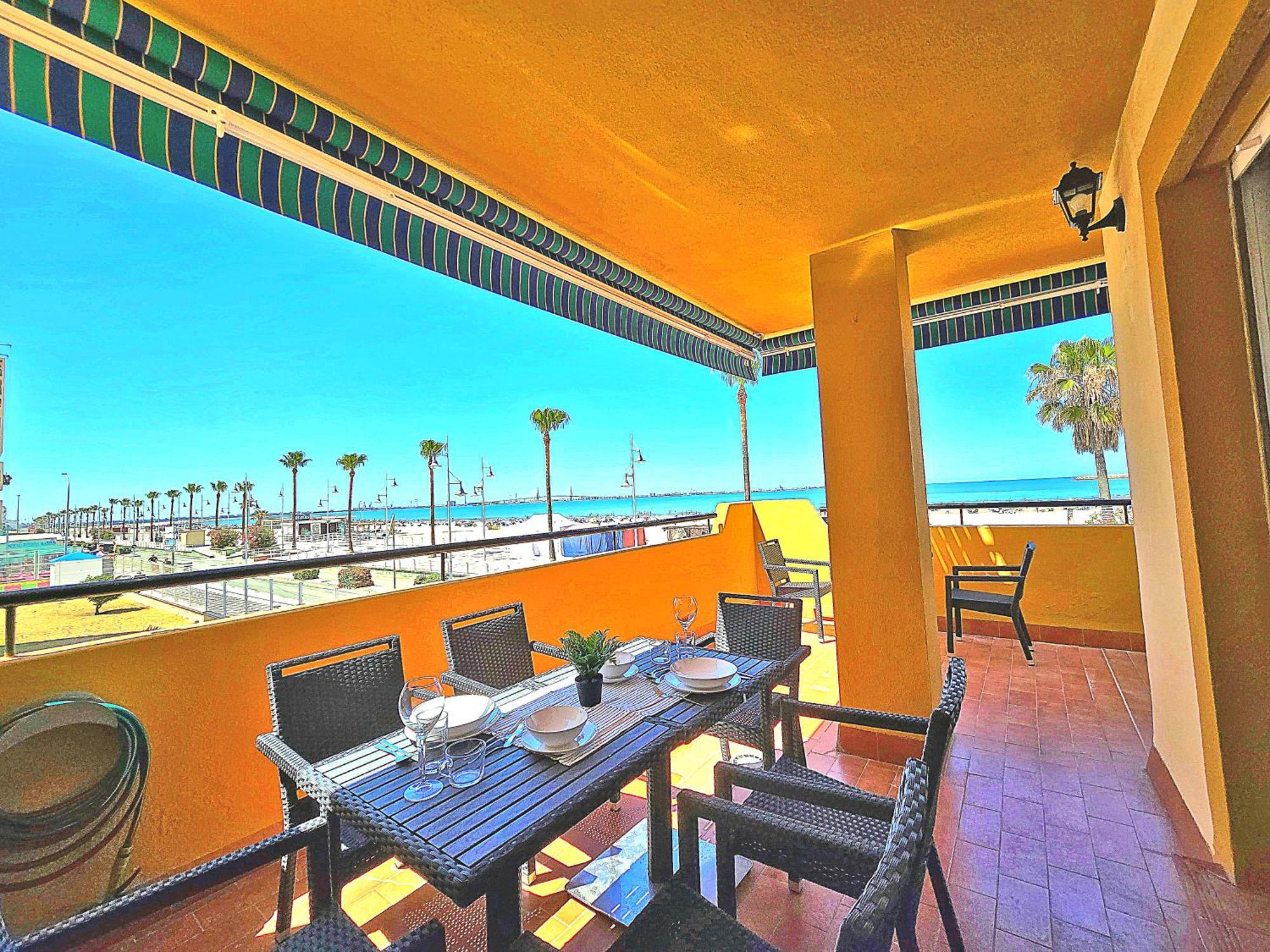 Beachfront Duplex 1ª Linea & Terraces Oceanfront เอลปูแอร์โต เด ซานตามาริอา ภายนอก รูปภาพ